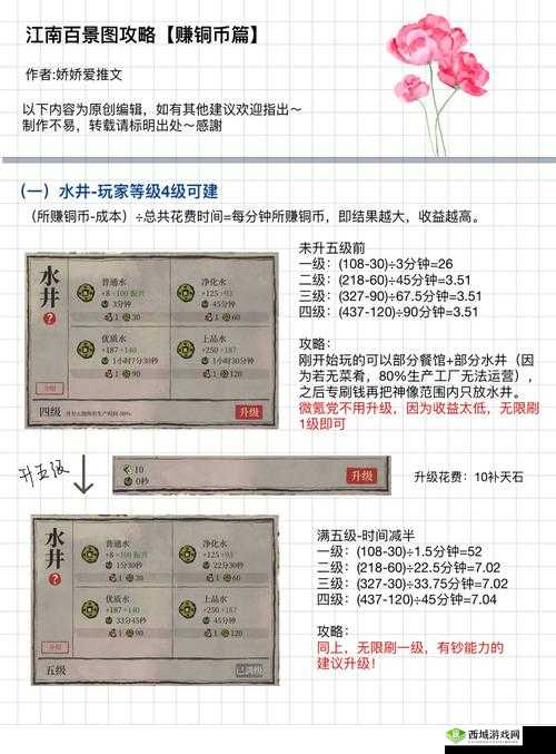 江南百景图铜钱获取与使用分配指南