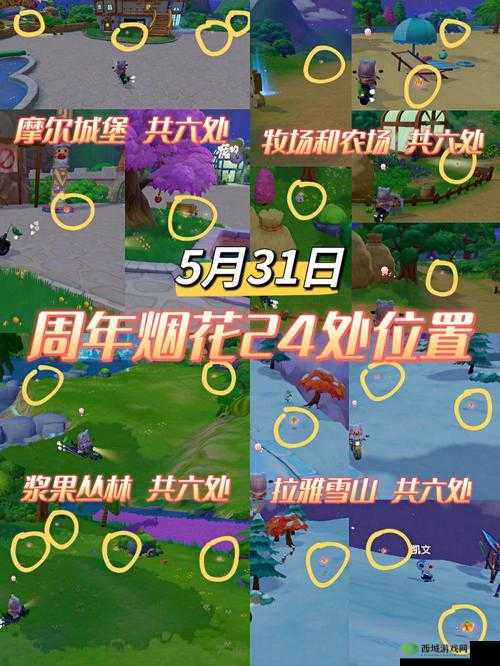 摩尔庄园手游6.1版本迎新烟花礼全面解析与位置汇总介绍