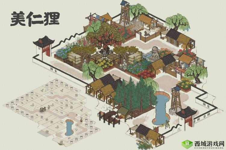 江南百景图美仁狸雕像高效美观布局推荐