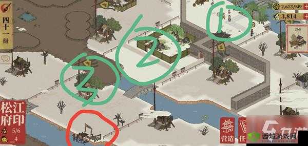 江南百景图松江府码头位置介绍