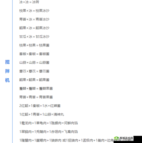 妄想山海烤兽心食谱配方大揭秘，让你轻松成为美食达人