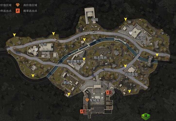 暗区突围军械库地图进入方式及资源分布览
