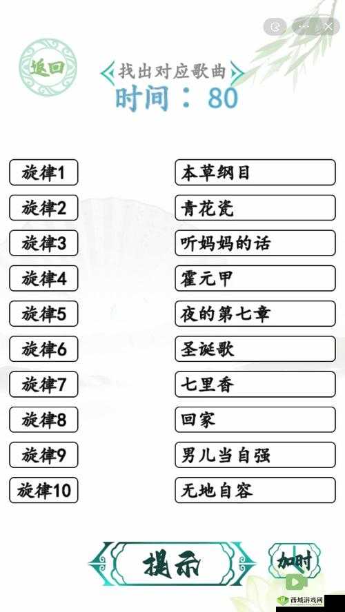 汉字找茬王饼干盒吉他歌曲攻略