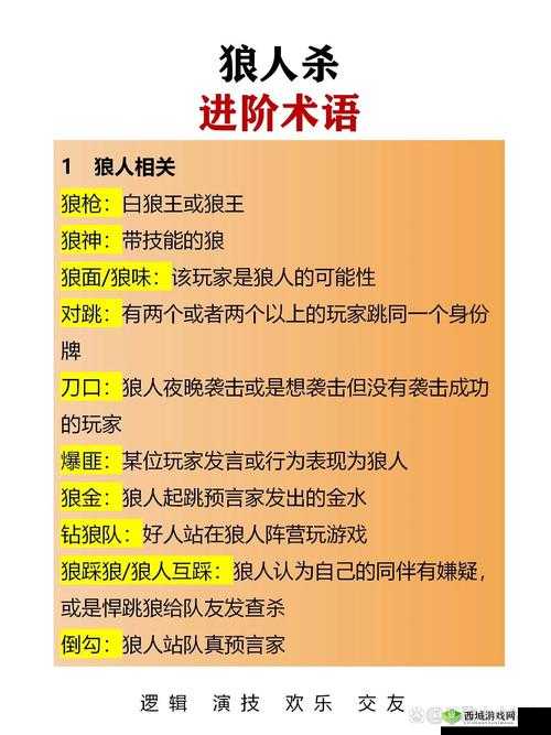 新手攻略：狼人杀桌游术语技巧解析，破解项必备秘籍之门径