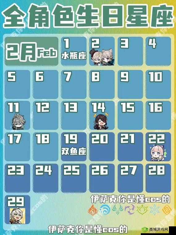 原神 12 版本原神角色生日详细一览及相关介绍