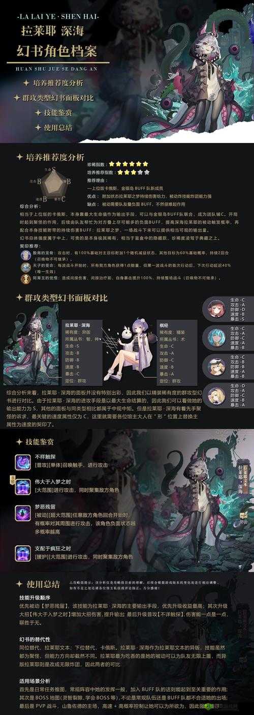 幻书启世录异版拉莱耶深海幻书技能详细解析及特点介绍