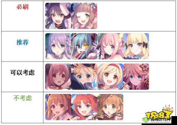 公主连结国服刷初始完全攻略 1 至 3 星初始角色精选推荐