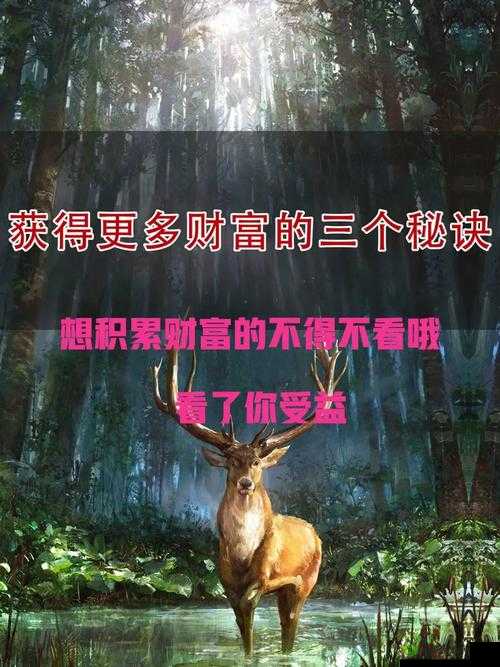 当代人生金曈攻略分享:财富增值的大秘诀