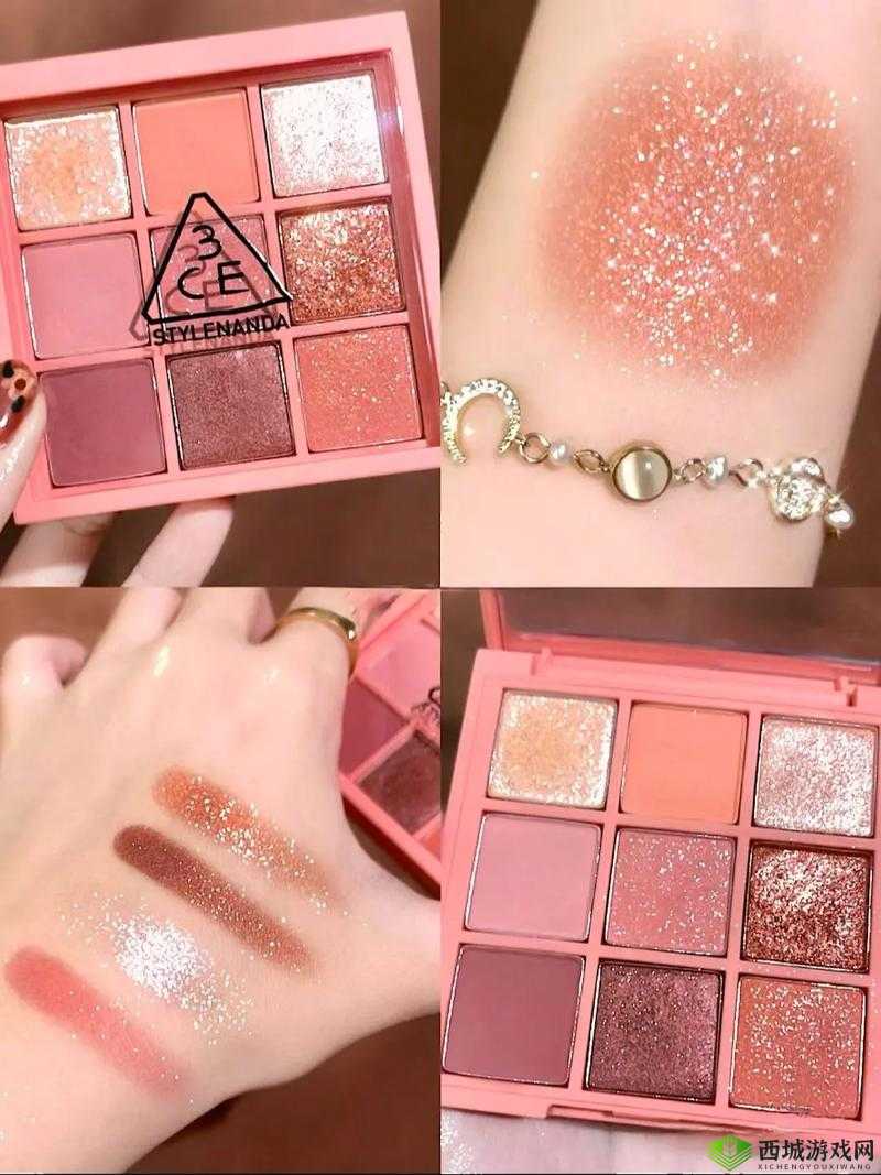 心机茶艺妆必备:3CE 九色眼影人间水蜜桃