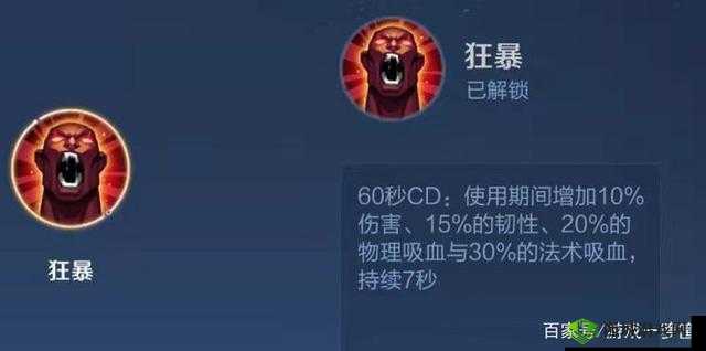 王者荣耀：狂暴技能全解析，你知道它的真正作用吗？