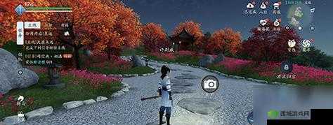 天涯明月刀手游中枫香小径拍照点的准确位置全揭秘