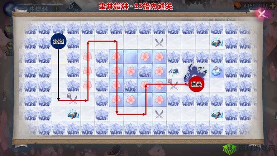 阴阳师染井樱林 25 步通关全成就攻略路线图详解