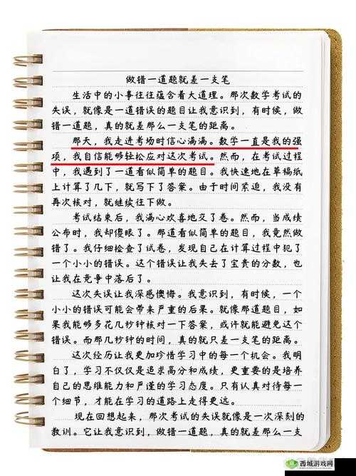 错一道题就往里面插一支笔作文:独特的惩罚方式