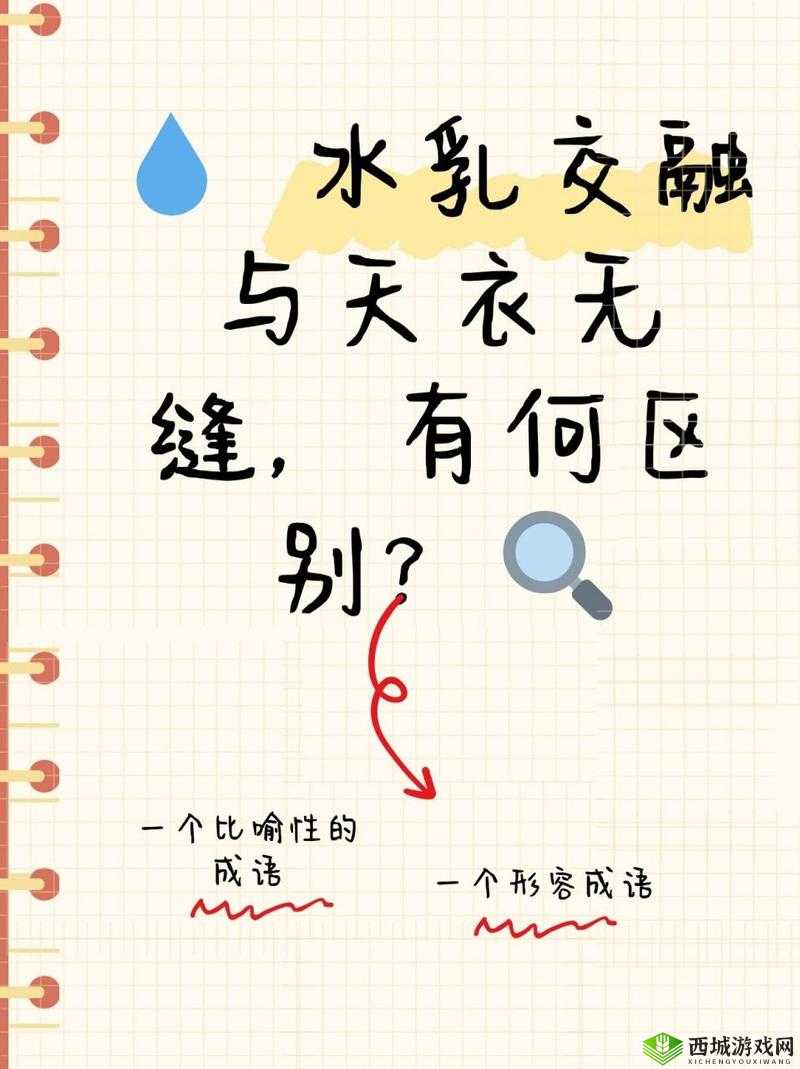 水乳交融和天衣无缝的区别:深度解析