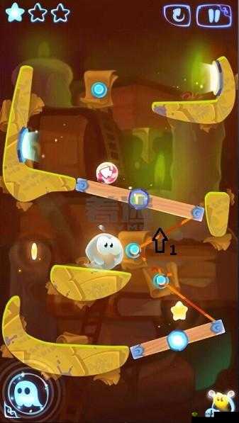 割绳子魔法 5-22 通关攻略:三星技巧全解析