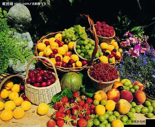 丰盛多彩的草莓香蕉丝瓜秋葵香草：美味集合