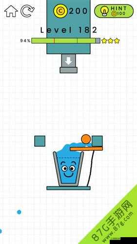 快乐玻璃杯第182关攻略：轻松通过障碍，巧妙避开陷阱