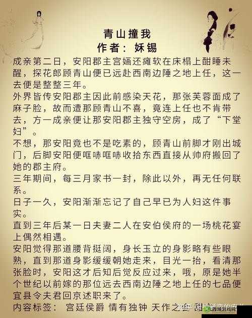 青山撞我 BY 姀锡:一段扣人心弦的爱情故事