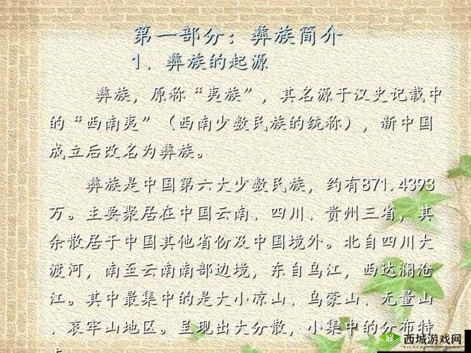 四川彝族 XXXXXLmedjyf:关于它的介绍