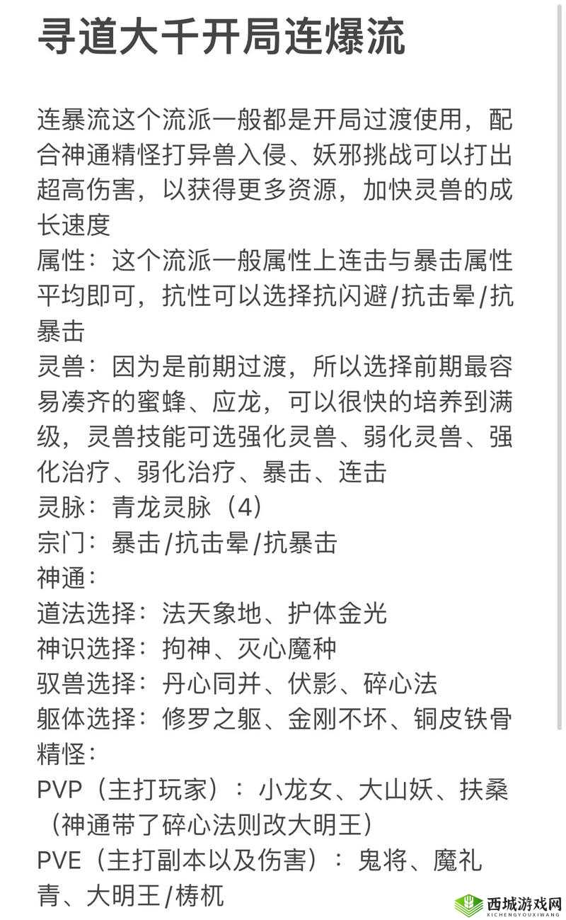 寻道大千连击流玩法技巧大揭秘 教你如何玩转连击流