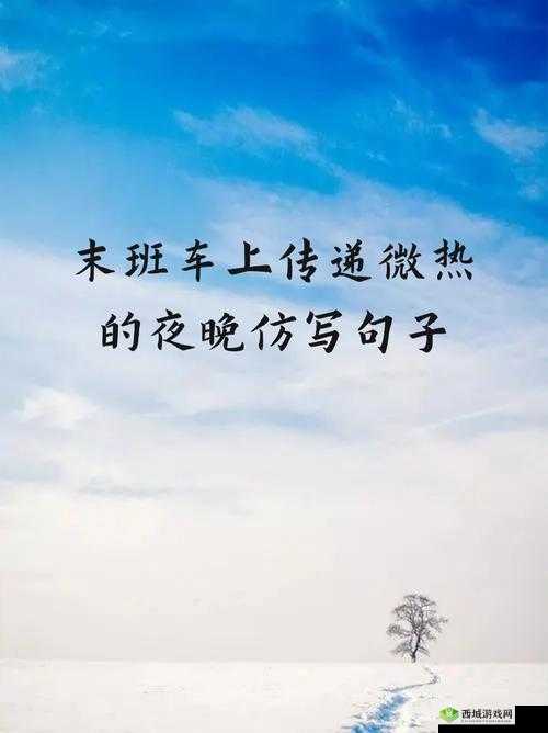 末班车上传递微热的夜晚：温暖的邂逅