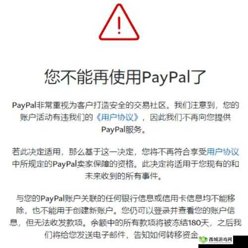 PAYPAL未满十八岁:使用限制与风险