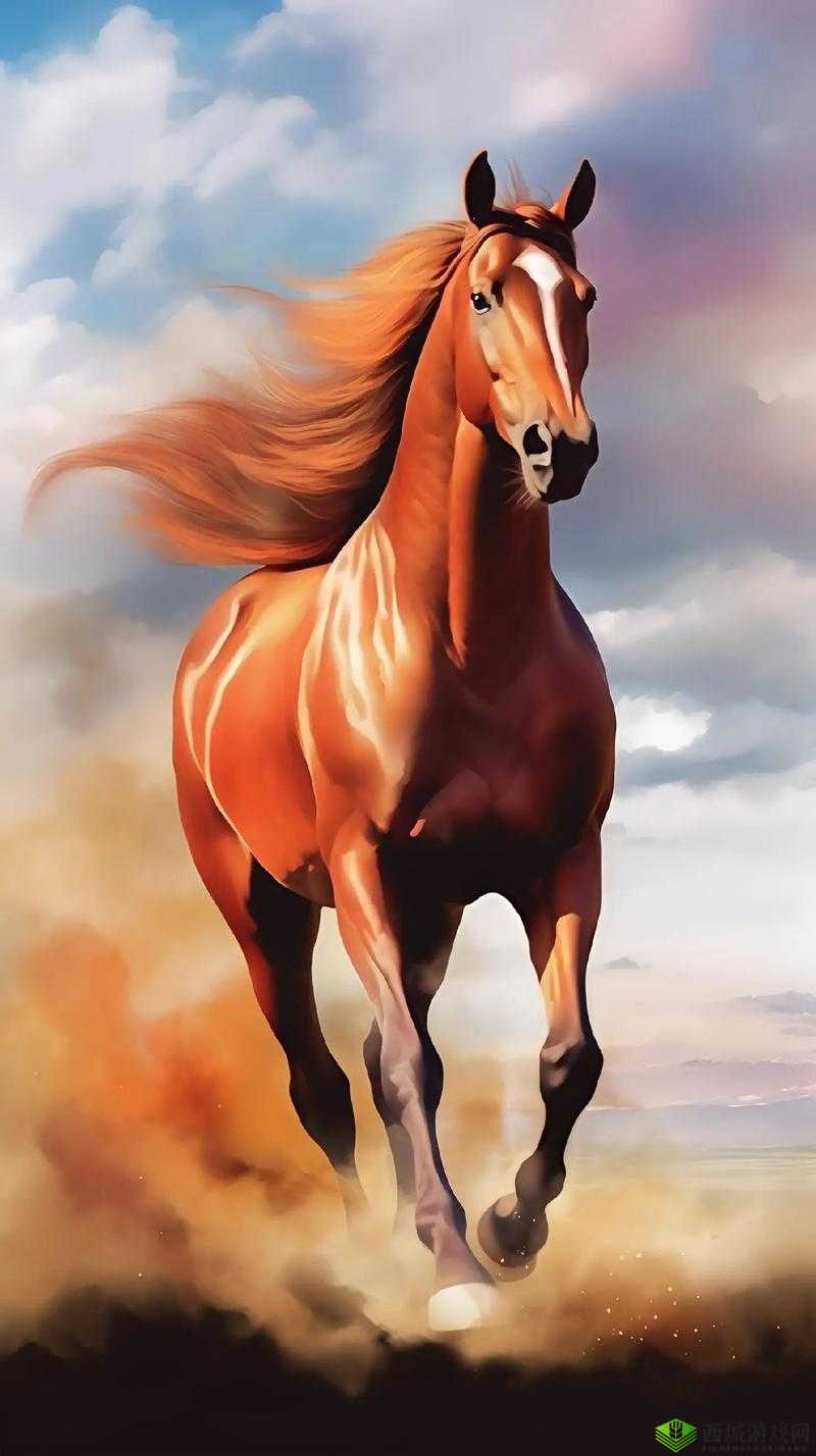 沿着马的奔跑路径