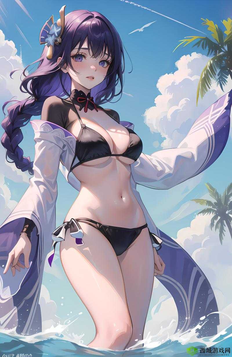 原神雷电将军乳液狂溅震撼画面