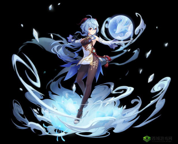 原神游戏角色甘雨裸体图片：璃月的冰雪之神