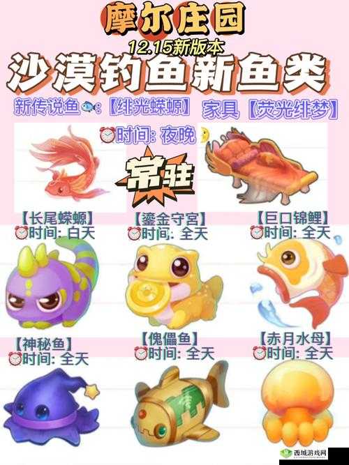 在摩尔庄园手游中，泥鳅作为一种常见的鱼类，因其独特的活动习性和垂钓乐趣，吸引了众多玩家的关注。本文将详细介绍摩尔庄园中泥鳅的垂钓位置、获得方法以及一些相关的垂钓技巧，帮助玩家更好地享受垂钓的乐趣。