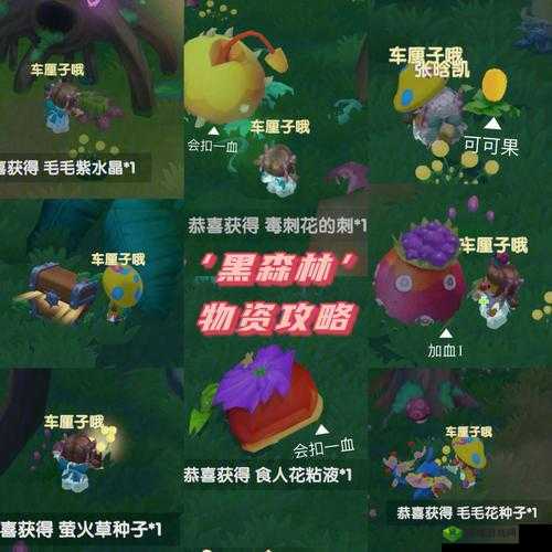 摩尔庄园手游黑森林探险全攻略