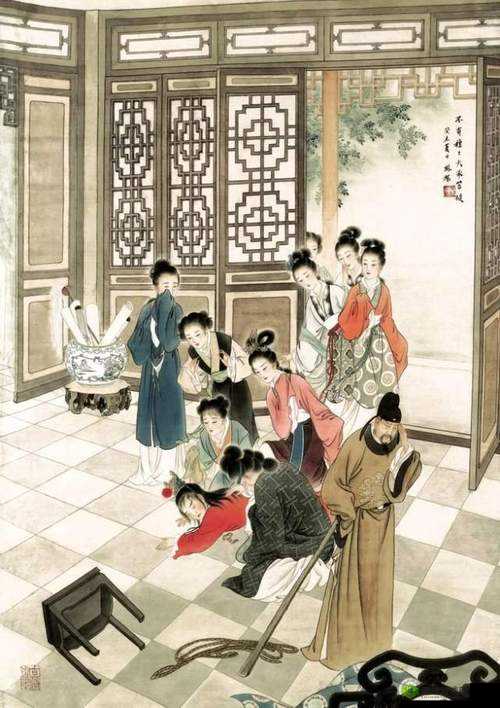 贾政令宝钗扶着树干:一段奇趣故事的别样演绎