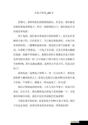 老师的大兔子:一段充满温情与智慧的教育之旅