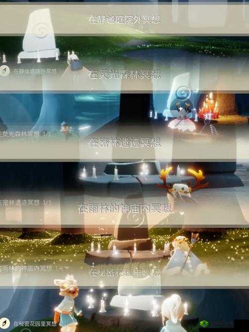 光遇雨林神庙冥想,探索与感悟