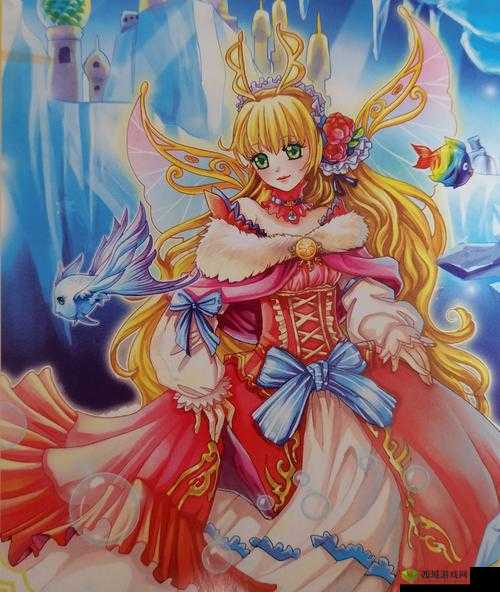 卡通人物可爱少女的梦幻世界大冒险之旅