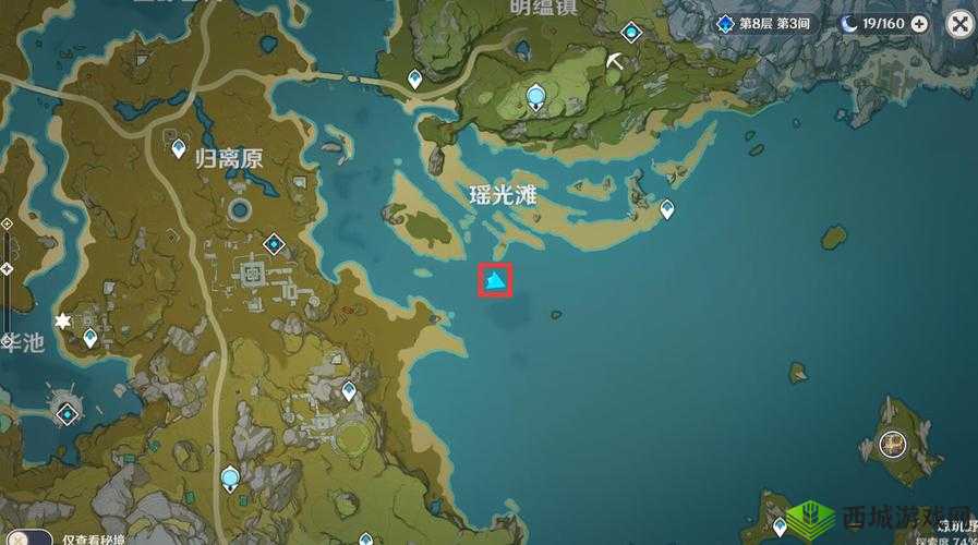 原神瑶光滩水下柱子位置分享