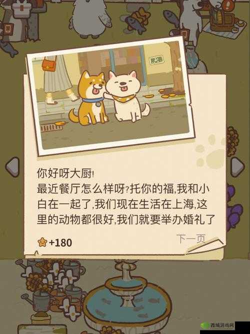 动物餐厅柴犬结婚的信件获得方法