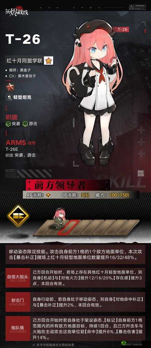 灰烬战线新角色AT-1介绍