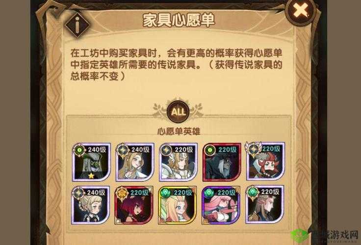 剑与远征家具心愿单,资源管理的艺术