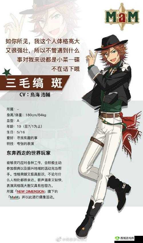 偶像梦幻祭2单人组合MaM三毛缟斑档案公开