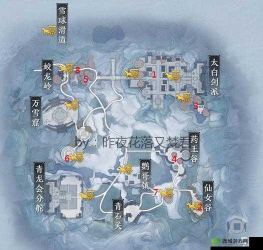 天涯明月刀手游巴蜀地区胜景录位置一览