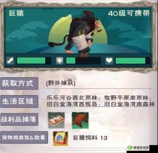 创造与魔法巨猿位置,饲料资源管理的艺术