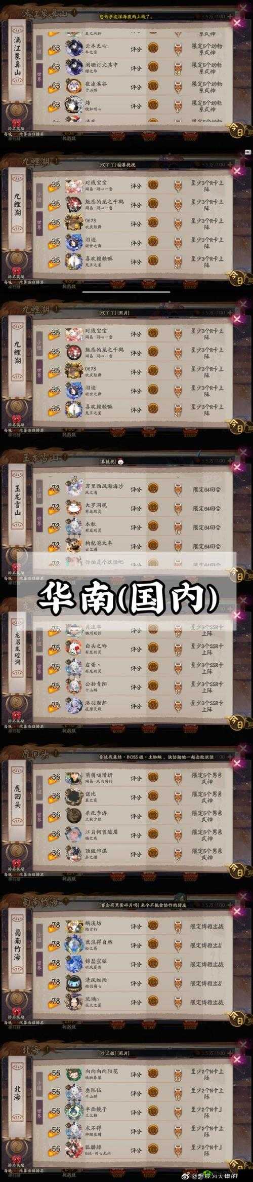 阴阳师手游征服八方地域 地狱鬼王高分攻略分享