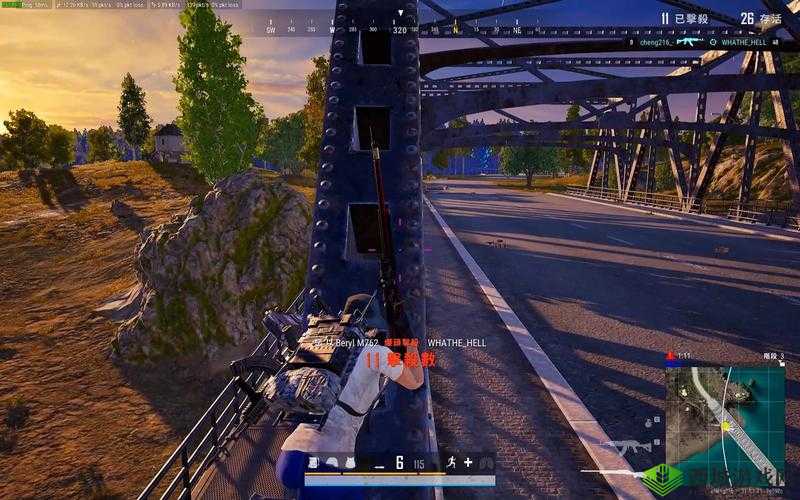 荒野行动堵桥实战技巧,轻松收过路费的艺术