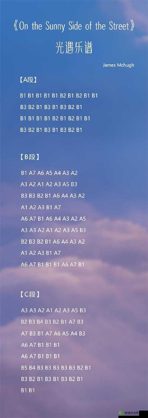 光遇On the Sunny Side of the Street怎么弹 简谱分享——演变史专题