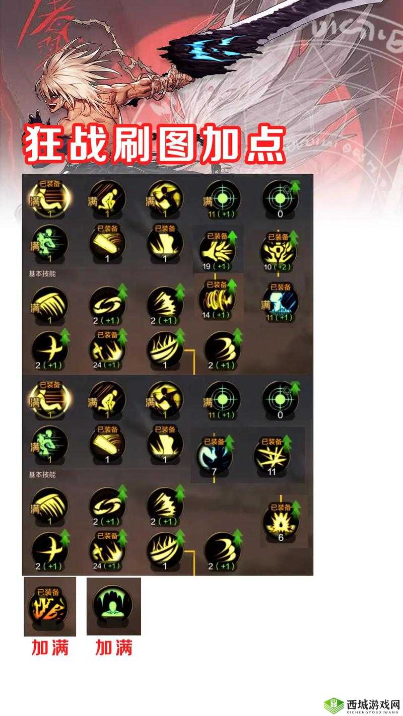 龙之谷2狂战士技能摆放顺序与加点攻略分享