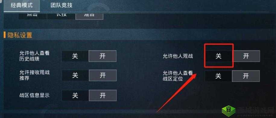 和平精英怎么禁止他人观战,关闭观战设置的详细指南