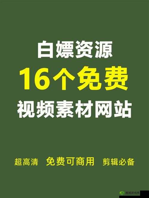 成品人视频推荐素材网站：精彩内容一网打尽